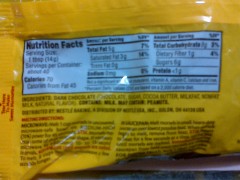 Nestle's Dark Morsels (nutritional info)